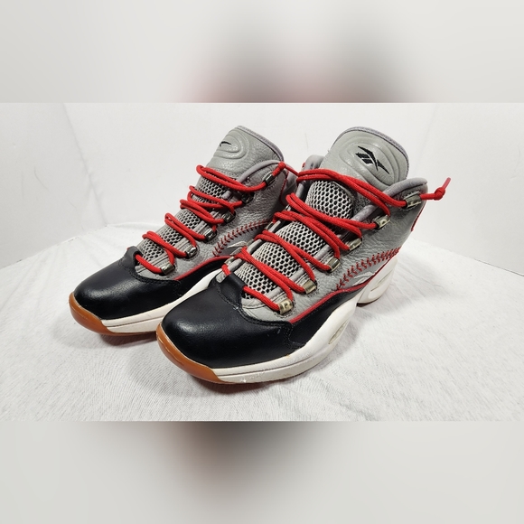 REEBOK QUESTION MID ALLEN IVERSON PRACTICE RANT SHOE SIZE 11, MENS GRAY 2016 - Picture 2 of 16